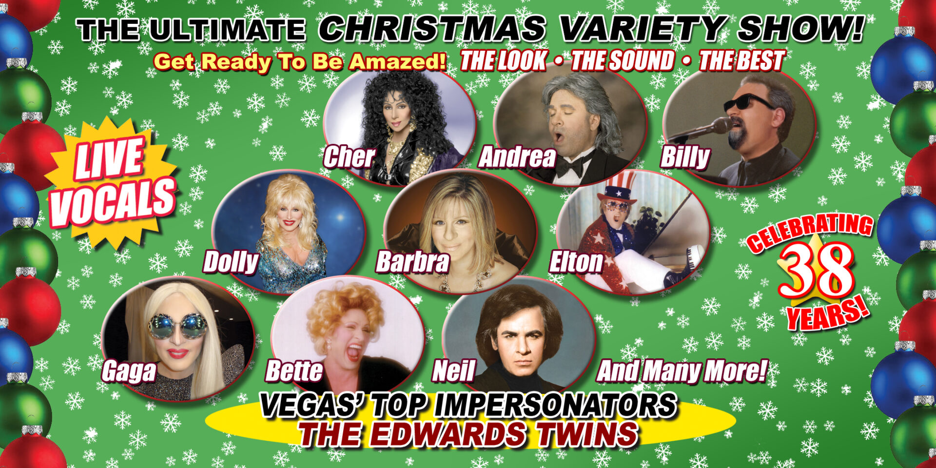 Port Charlotte FL Visani SHOW ADDED HOLIDAY SHOW Comedy Theater DINNER